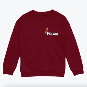 Peace Collective Grinch "Peace" Kids Crewneck